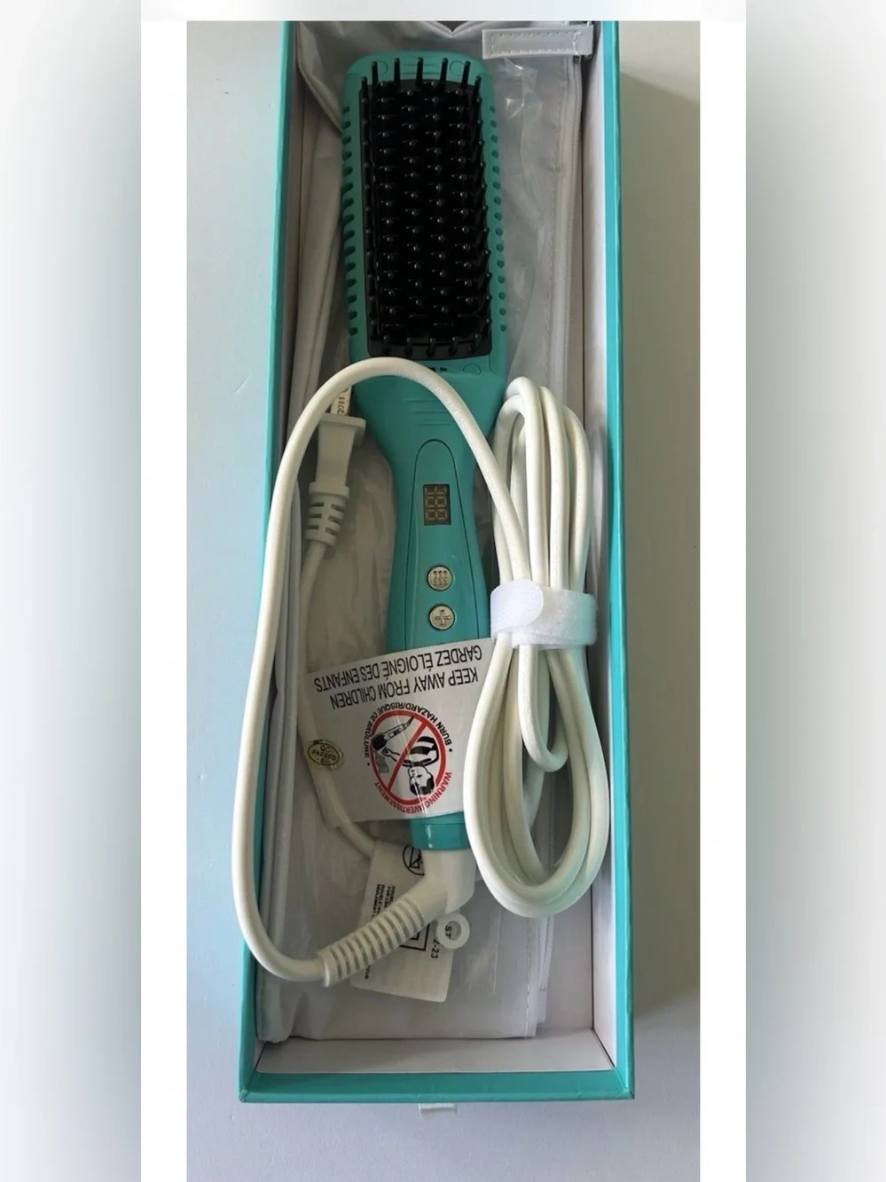 Moroccanoil Smooth Style Ceramic Heated Brush - Teal